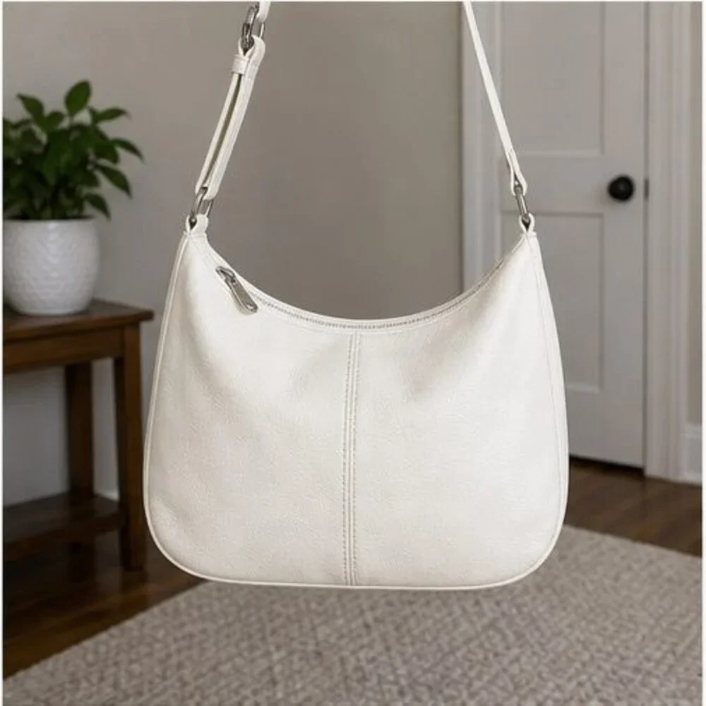 Charcoal Suede Crossbody Bag